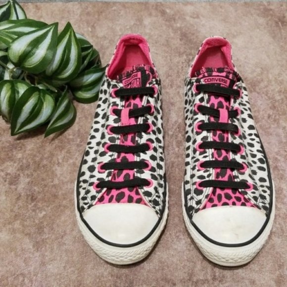Converse All Star low top animal print sneakers - Picture 1 of 7